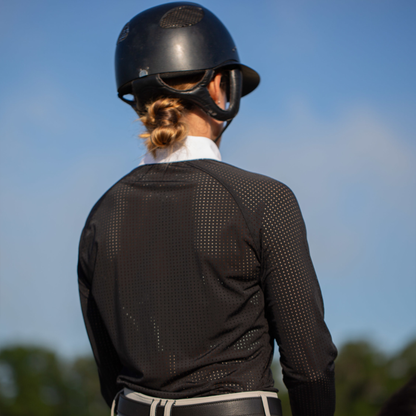 Sara Perforated Long Sleeved Show Shirt Sale