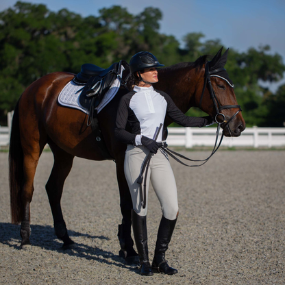 Sara Perforated Long Sleeved Show Shirt Sale