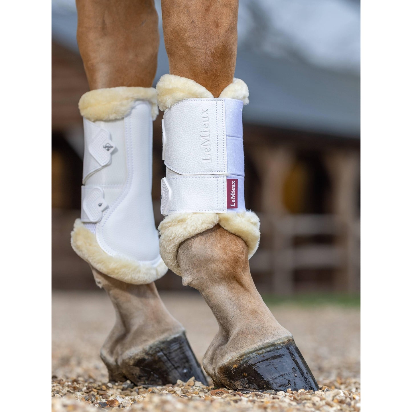 Fleece Edged Mesh Brushing Boots